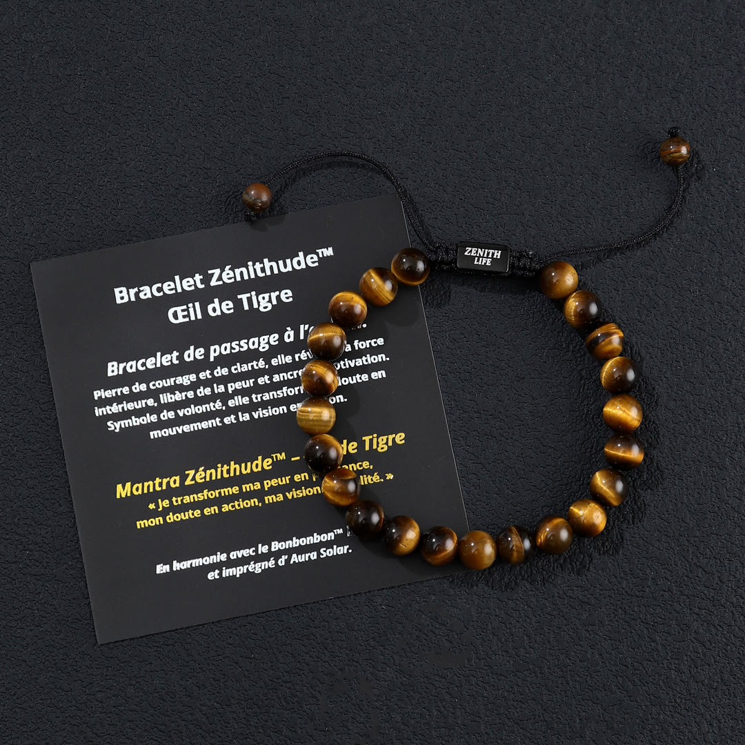 Bracelet Œil de Tigre — Édition Zénith Life